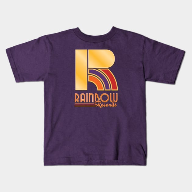 Rainbow Records Kids T-Shirt by Nazonian